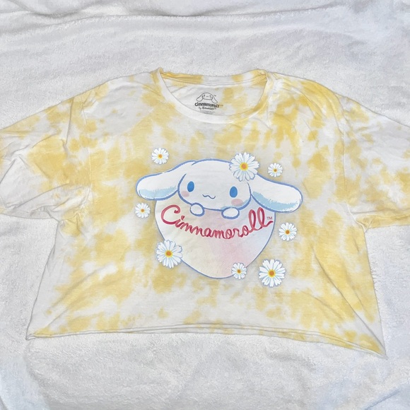 Sanrio Tops - Sanrio Cinnamoroll Tie-dye Cropped T-shirt